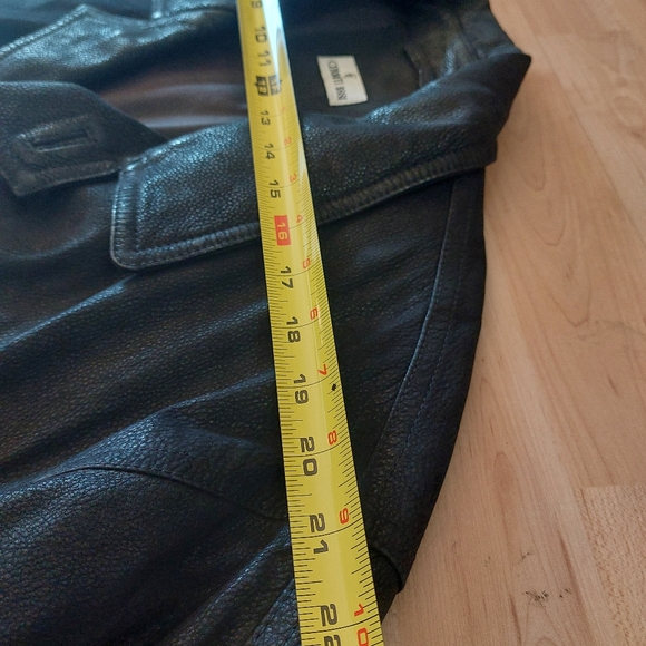 💃😎🧨💥Men's black leather lambswool jacket. Made in Italy .Cerruti 1881 - Picture 4 of 12